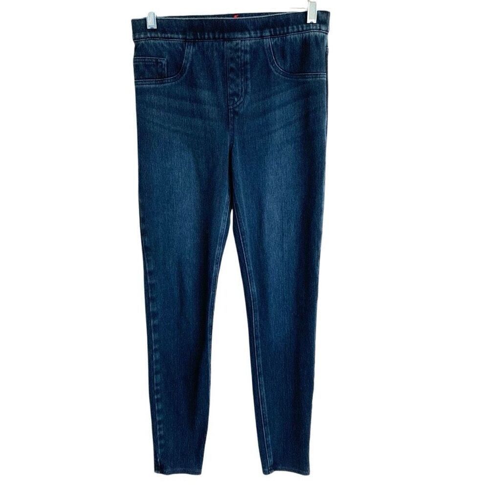 Spanx Jean-ish ankle length leggings women’s S denim blue twilight rinse pull on
